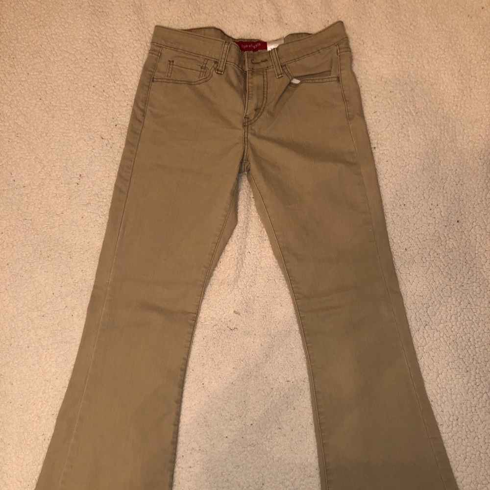 Levi’s Low Stretch Tan Jeans low flare